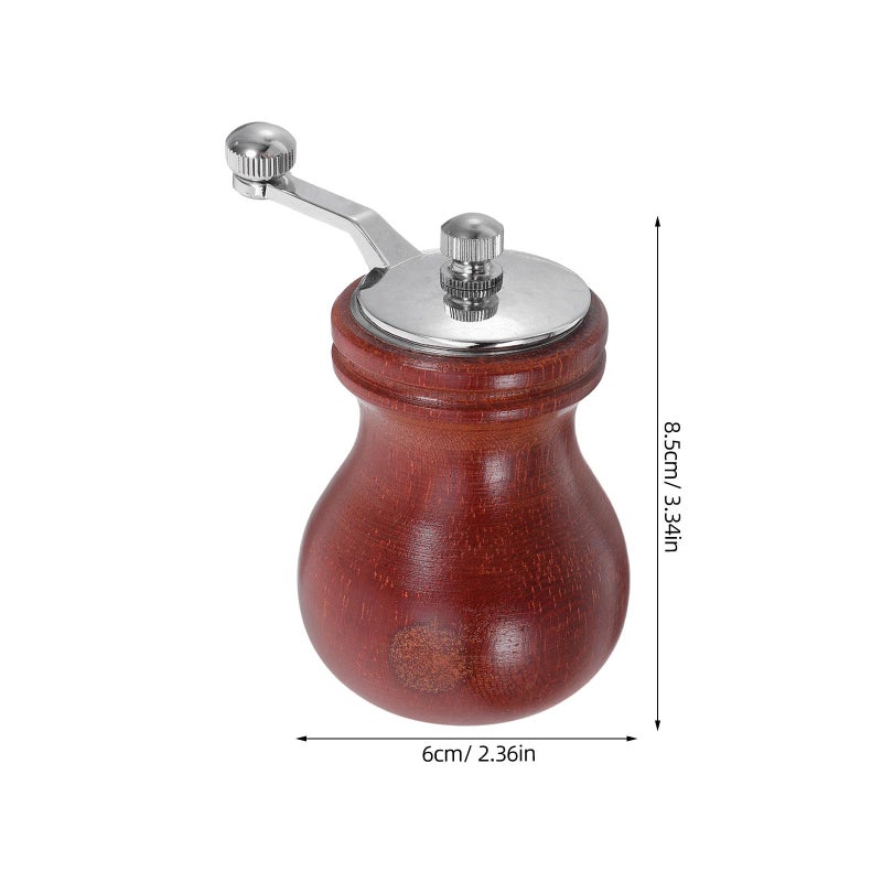 Manual Wooden Pepper Mill And Salt Grinder With Ceramic Core Redwood Kitchen Seasoning Bottle - Image 3