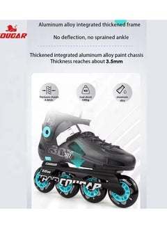 Cougar COUGAR Roller Skate Shoe Cougar Model 307 For Adult Adjustable Roller Skates with 4 Illuminating Pu Wheels, Outdoors and Indoors Roller Blades for Boys Girls Beginners  - Image 2