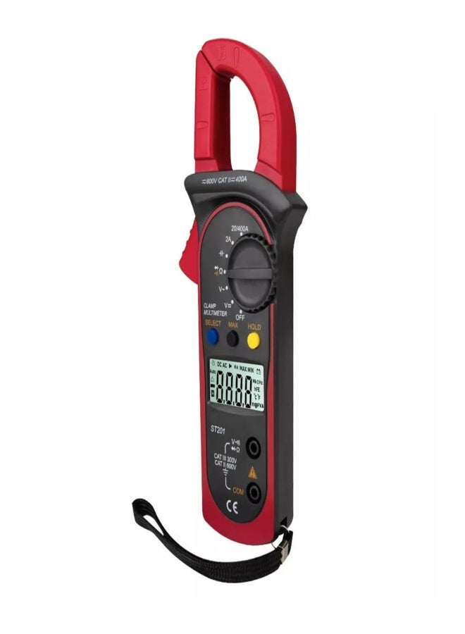 ANENG ST201 Digital Clamp Multimeter 4000 Counts Clamp Ammeters Transistor Capacitor Tester Power Test Automotive AC / DC Voltage Current Tester - Image 1