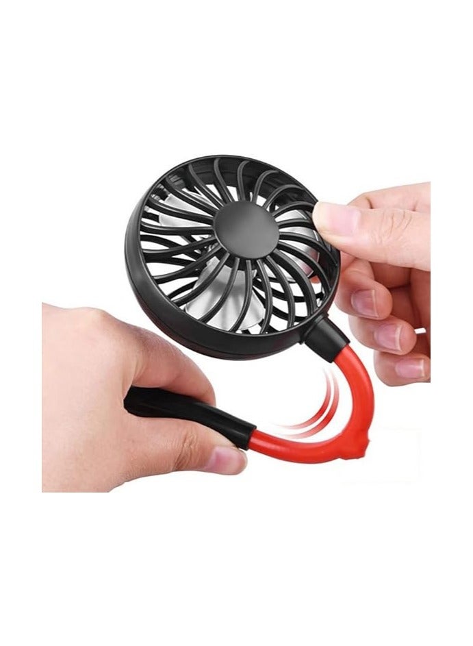 Loquat Summer Fan Hanging Neck Small Fan Rechargeable USB Hanging Neck Fan Mini Carry On Electric FanFor Outdoor Sports - Image 2