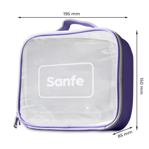 Sanfe Travel Pouch Kits Essentials Bag for Women Organiser Make Up (Color- Purple) - Image 3