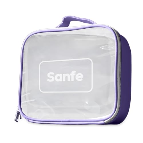 Sanfe Travel Pouch Kits Essentials Bag for Women Organiser Make Up (Color- Purple) - Image 1