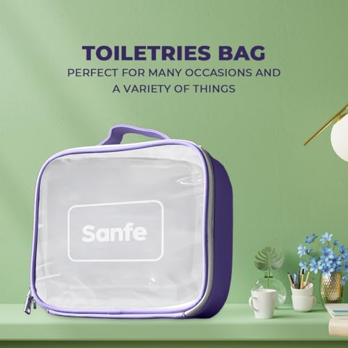 Sanfe Travel Pouch Kits Essentials Bag for Women Organiser Make Up (Color- Purple) - Image 4