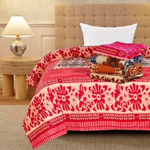 CHANDRAVATI Stylish Polar Fleece Single Bed AC Fleece Wool Blanket - 58x88 Inch || Skin Friendly || (5 Print + 5 Plain) - Image 2