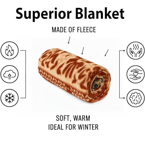 CHANDRAVATI Stylish Polar Fleece Single Bed AC Fleece Wool Blanket - 58x88 Inch || Skin Friendly || (5 Print + 5 Plain) - Image 3