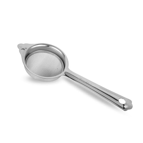 Fackelmann Happy Kitchen Food Grade Stainless Steel Tea Strainer Small | Chai Chalni | Strong Durable and Rust Resistant | Dishwasher Safe | Bend Proof | Ideal for Tea, Coffee, Juice - 7.5cm, Silver - Image 1