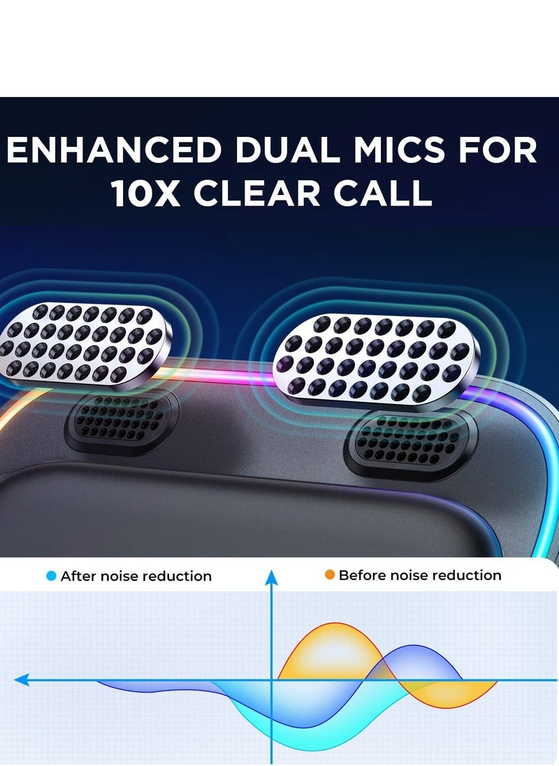 AUX Bluetooth Car Kit, Bluetooth 5.3 Car Adapter with Dual Mics and Noise Cancellation, with Plug-and-Play and Noise Filter for Hands-Free Calls and Stereo Audio