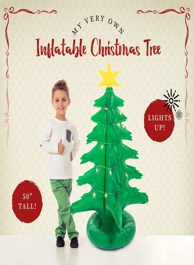 Hoovy First Christmas Tree | Inflatable 4 ft. Christmas Tree Toy | Christmas Tree with Star Lights | PVC 4 ft. Inflatable Christmas Tree for Xmas Decoration - Image 2