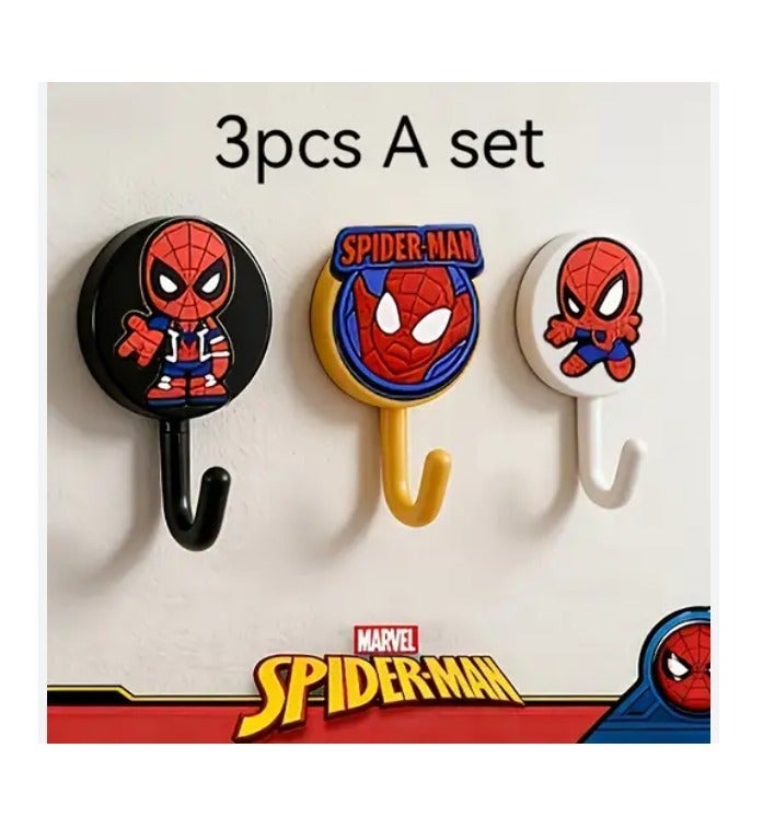 SPIDERMAN 3-Pack Spiderman Themed Decorative Hooks - Image 2