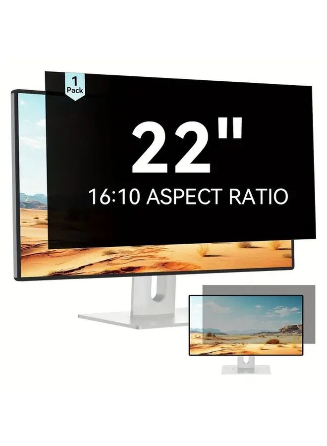 22in 16 10 Privacy Screen Protector Anti Glare Blue Light Filter Removable Anti Scratch Film - Image 2