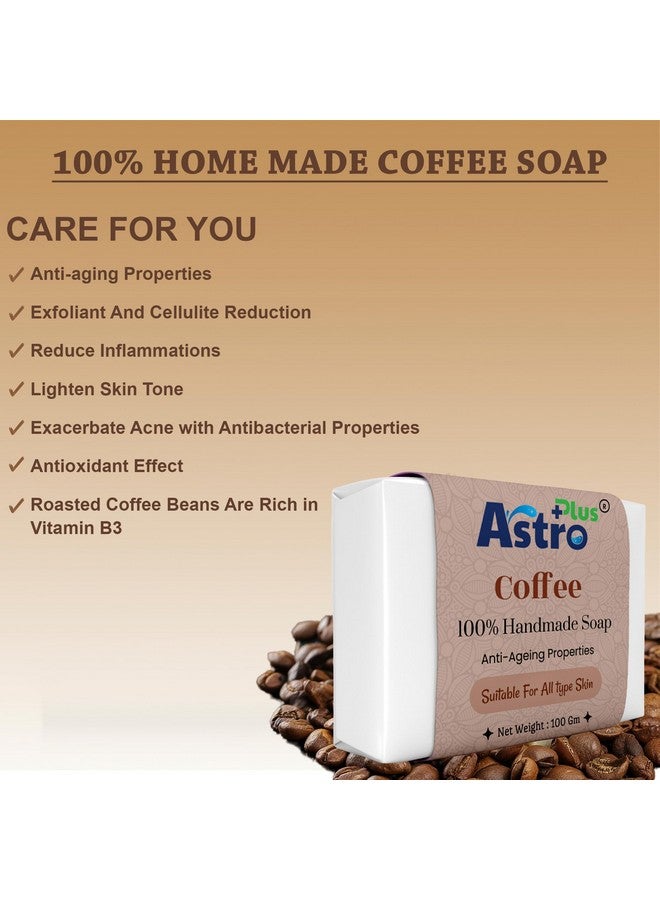 ASTRO PLUS + Astro Plus+ Coffee Hand-Made Soap Natural Handcrafted Coffee Soap Bar | Perfect for Face & Body (4 pieces) - Image 5