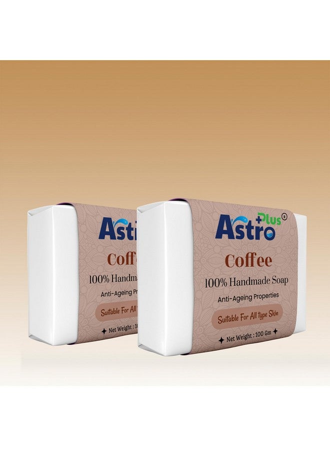 ASTRO PLUS + Astro Plus+ Coffee Hand-Made Soap Natural Handcrafted Coffee Soap Bar | Perfect for Face & Body (4 pieces) - Image 1