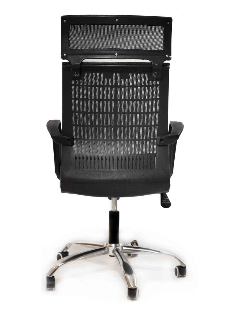 elhelow style Ergonomic Grey Modern Chair 50X50X110 Cm  - Image 2