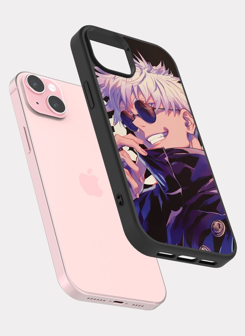 PXLAAT iPhone 15 Plus case cover Jujutsu Kaisen Gojo 