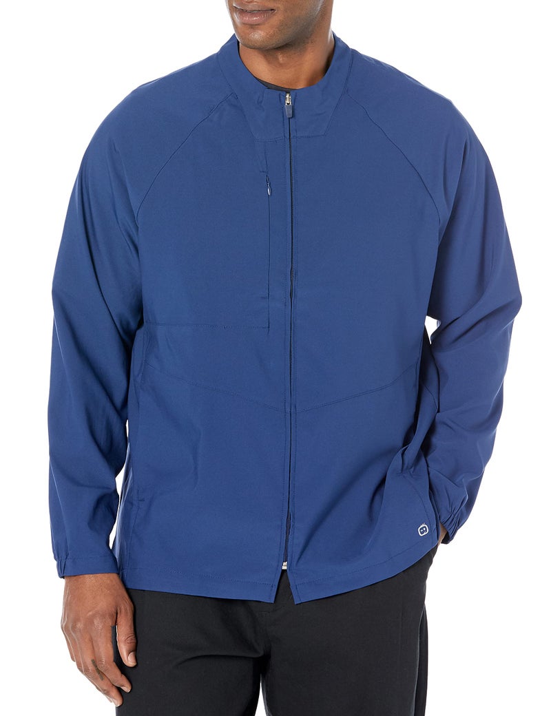 WINK W123 Mens Zip Front Warm Up Jacket Navy M - Image 2