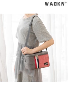 WAOKN Large Capacity Multifunctional Lunch Bag Insulated Lunch Box Large Portable Refrigerated Handbag Men And Women Adult Office One-shoulder Handbag Leakproof And Waterproof  - Image 3