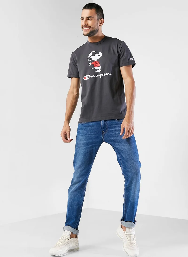 Champion Peanuts Logo T-Shirt
