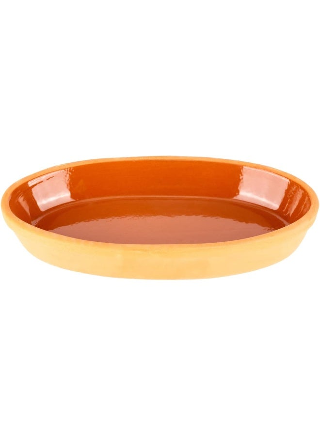 AKDC Oval Flat 12Cm X 23Cm X 3Cm Clay Colour - Image 1