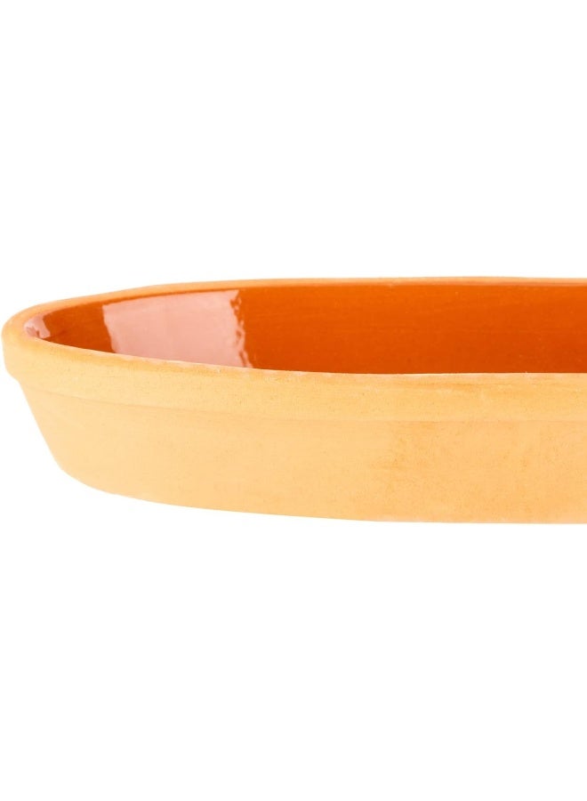 AKDC Oval Flat 12Cm X 23Cm X 3Cm Clay Colour - Image 2