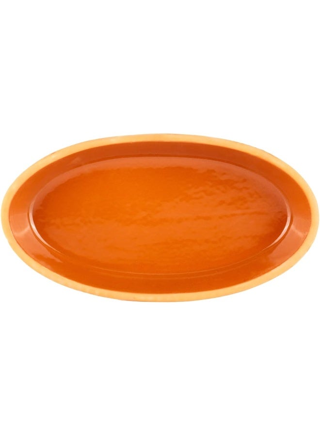 AKDC Oval Flat 12Cm X 23Cm X 3Cm Clay Colour - Image 3