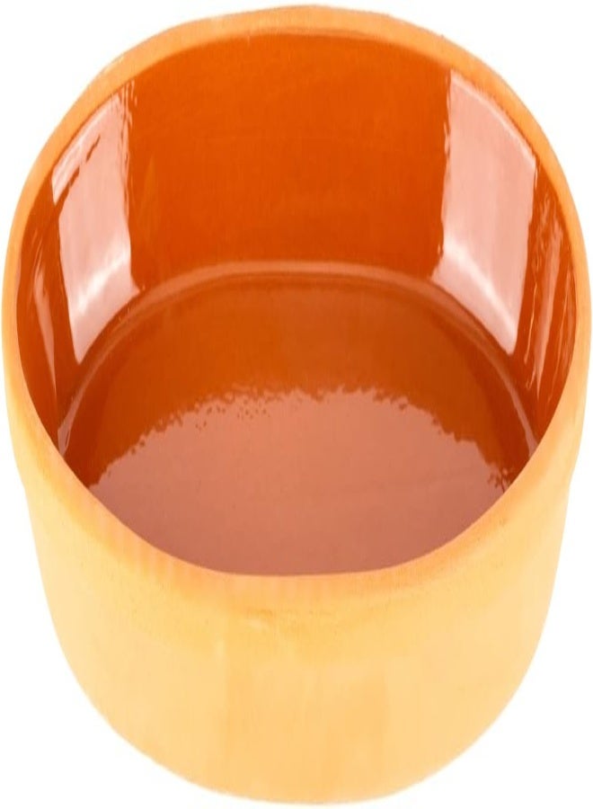 AKDC Oval Flat 12Cm X 23Cm X 3Cm Clay Colour - Image 4