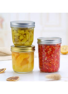 Accguan Accguan 6oz / 180ml Mason Jars Glass Jelly Jars, Canning Jars With Regular Lids, Ideal for Honey,Jam,Wedding Favors,Shower Favors, 30 Pack  - Image 3
