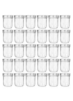 Accguan Accguan 6oz / 180ml Mason Jars Glass Jelly Jars, Canning Jars With Regular Lids, Ideal for Honey,Jam,Wedding Favors,Shower Favors, 30 Pack  - Image 1