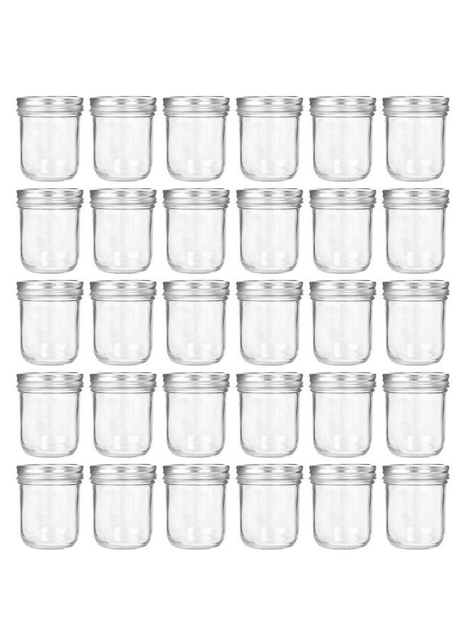 Accguan Accguan 6oz / 180ml Mason Jars Glass Jelly Jars, Canning Jars With Regular Lids, Ideal for Honey,Jam,Wedding Favors,Shower Favors, 30 Pack  - Image 1