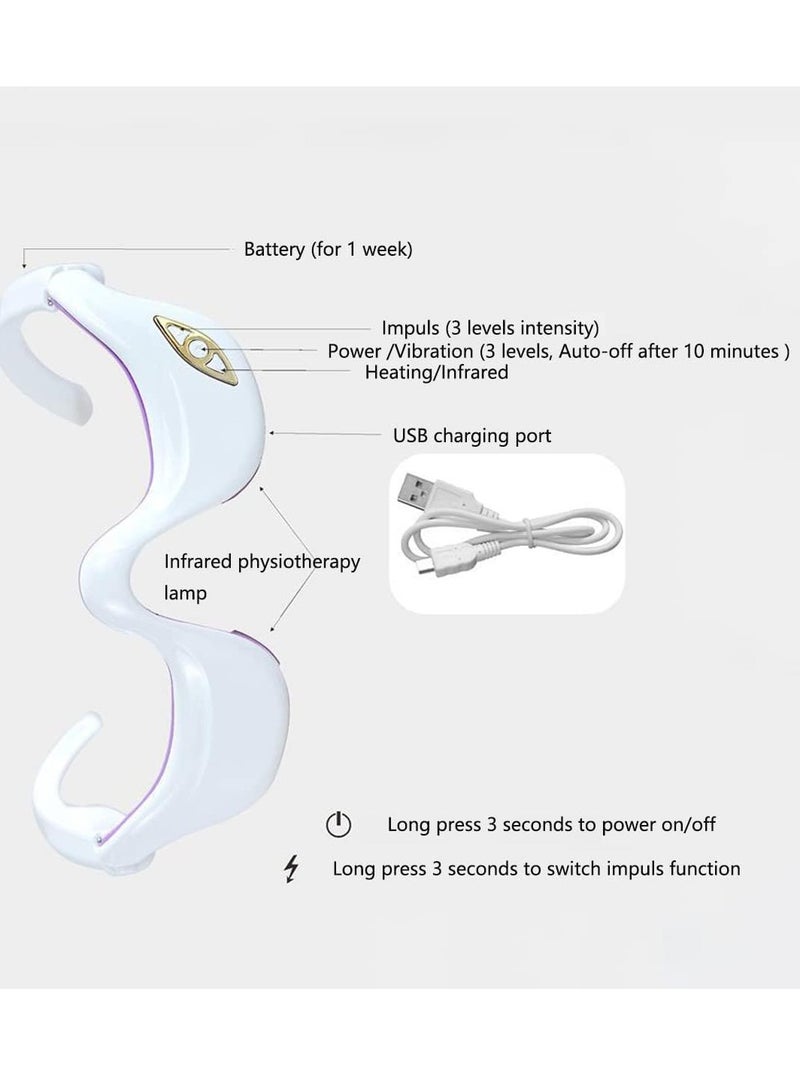 General EMS eye massage beauty eye massager skin care red light radio frequency beauty instrument dilute dark circles eye beauty instrument  - Image 3