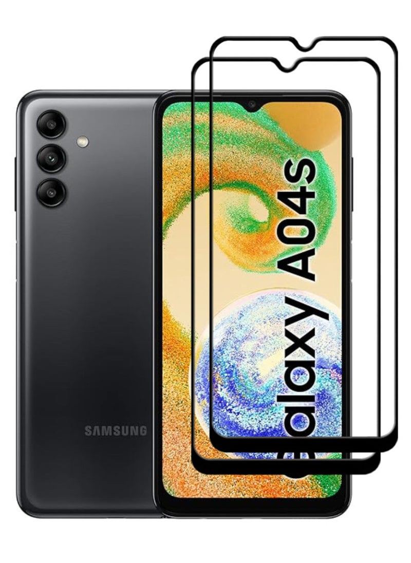 ACLIX 2 Pieces Antistatic ESD Dustproof Premium Quality High Definition Tempered Glass Screen Protector Designed For Samsung Galaxy A04s - Image 1