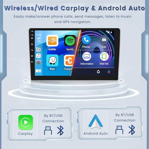 Roinvou [Upgrade HiFi] Car Stereo Radio for Lexus RX300 RX330 RX350 RX400H 2004-2009 with Wireless Carplay Android Auto, 2+64G 9 inch HD IPS Thouch Screen Bluetooth Radio with GPS WiFi AHD Backup Camere - Image 3