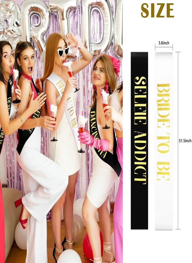 KICOSY 12 Pack Bachelorette Party Sash Set - Bride to Be Sash + 11 Funny Group Sashes for Bridal Shower, Engagement Celebration & Girls’ Night Out, Includes Safety Pins - Image 5