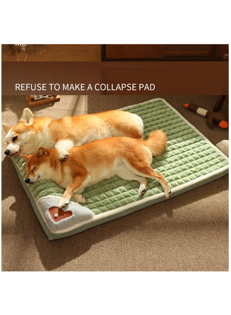 Arabest Cat Bed & Dog Crate Mat - Thermal Nap Mat - Padded and Insulated Pet Mat with Mylar Layer and Leather Handles - Image 4