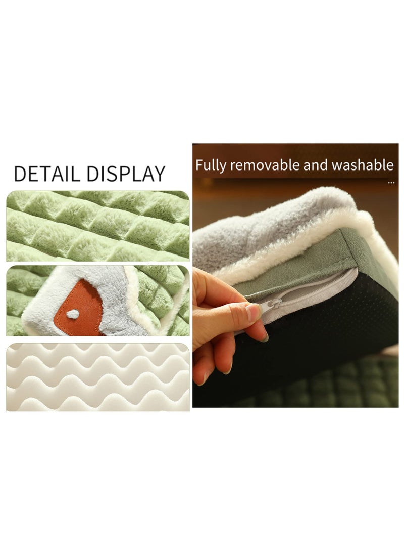 Arabest Cat Bed & Dog Crate Mat - Thermal Nap Mat - Padded and Insulated Pet Mat with Mylar Layer and Leather Handles - Image 3