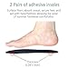 BalanSole 2 Pairs of Adhesive Insoles That Absorb Sweat and Always Stay in Place for Sockless Shoes Mules Garden Shoes Nurse ClogsXSmall - Image 4