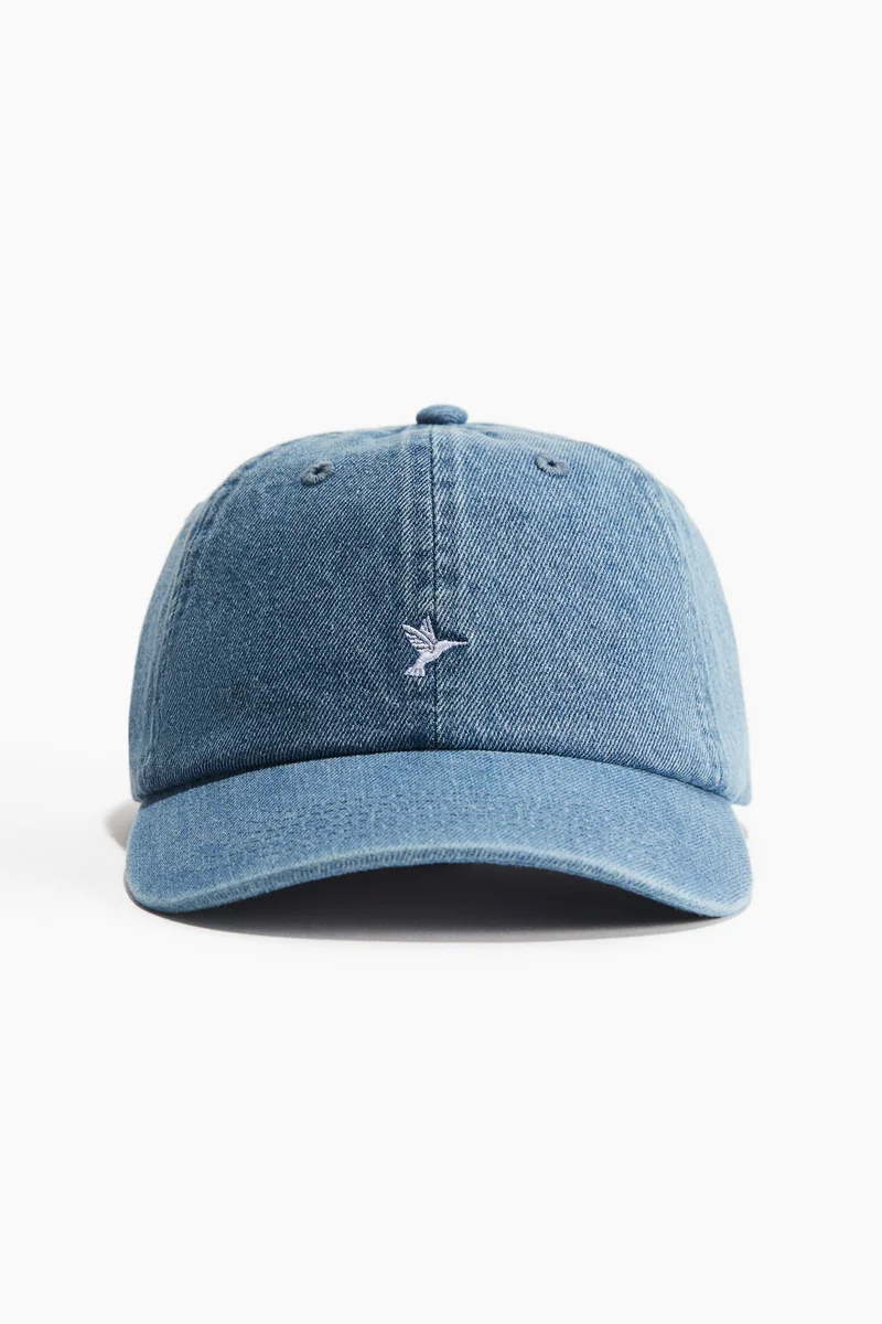 اتش اند ام Embroidered-motif cotton cap