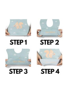 General 40 Pack Disposable Baby Bibs Baby Travel Essential Toddler Travel Bib, Feeding Bibs Food Catcher Leak proof  - Image 2