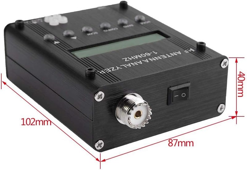 klarako Shortwave Antenna Analyzer, MR300 Digital Shortwave Antenna Analyzer Meter Tester 1-60M for Ham Radio - Image 2