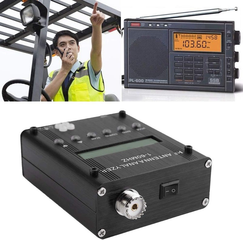 klarako Shortwave Antenna Analyzer, MR300 Digital Shortwave Antenna Analyzer Meter Tester 1-60M for Ham Radio - Image 1