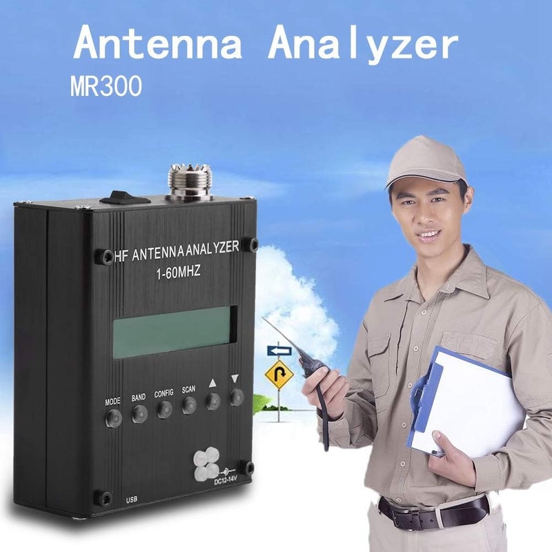 klarako Shortwave Antenna Analyzer, MR300 Digital Shortwave Antenna Analyzer Meter Tester 1-60M for Ham Radio - Image 5