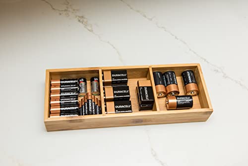 Lipper International 823 Bamboo Wood 3-Compartment Organizer Tray, 11 5/8" x 4 1/8" x 1 3/4" - Image 5