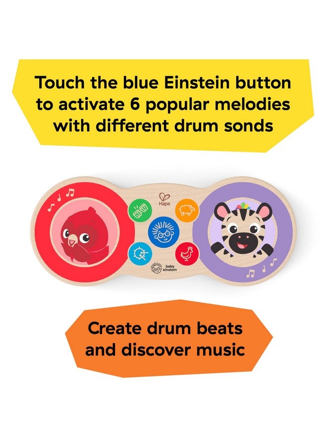 Baby Einstein Upbeat Tunes Magic Touch Wooden Drum Musical Toy Ages 6 Months + - Image 5