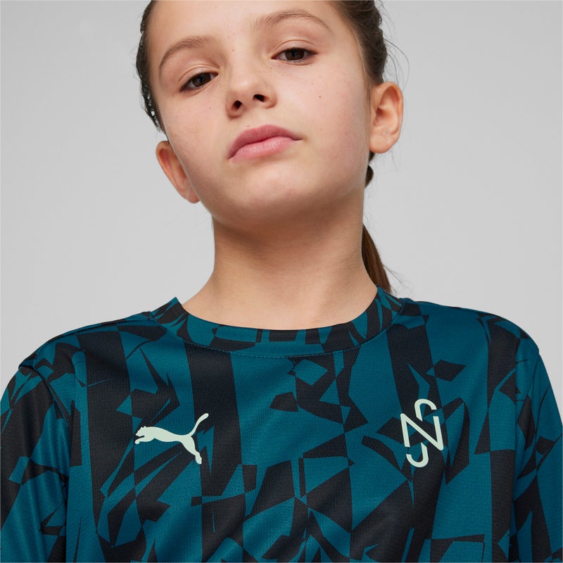 PUMA NEYMAR JR Creativity Kids Blue Football Jersey - Image 2