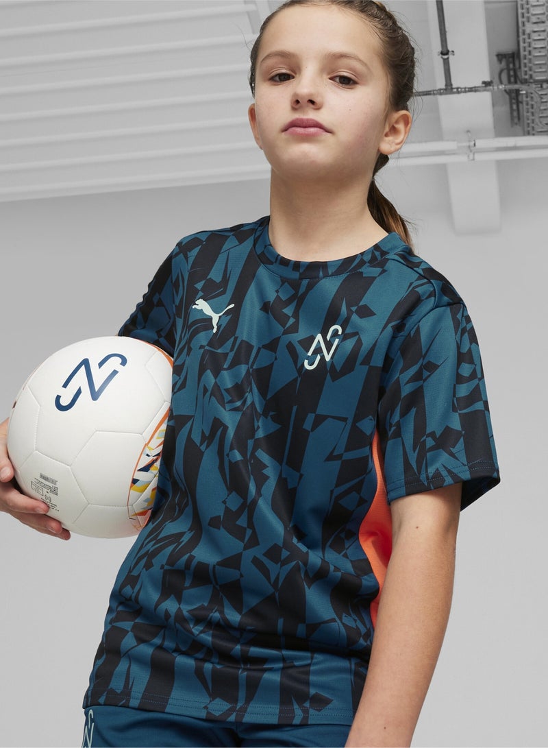 PUMA NEYMAR JR Creativity Kids Blue Football Jersey - Image 1