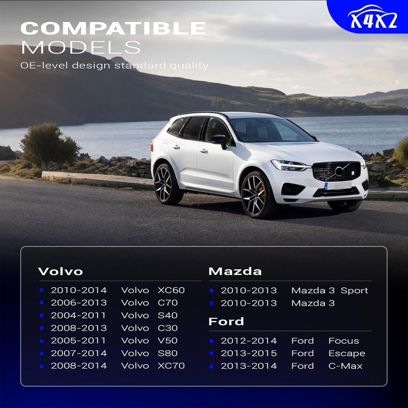 X4XZ روابط شريط الاستقرار الأمامي من سبائك الزنك والنيكل لمازدا 3 2010-2013 فورد فوكس إسكيب سي-ماكس 2012-2015 فولفو XC60 C70 S40 C30 V50 C80 XC70 2004-2014 K750554 - Image 2