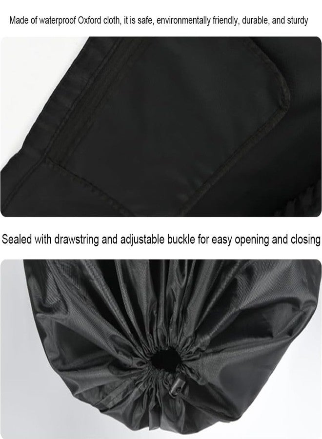 SHENIAFC Stroller Travel Bag Waterproof for Airplane with Carry Strap Baby Stroller Cover for Airplane Perfect for Baby Travel Essentials (Black) - Image 5