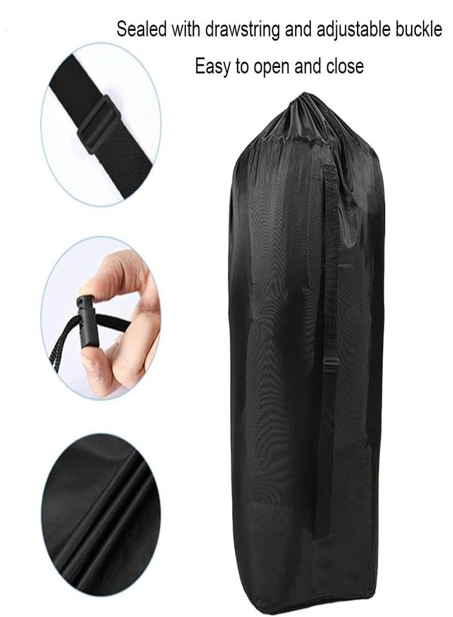 SHENIAFC Stroller Travel Bag Waterproof for Airplane with Carry Strap Baby Stroller Cover for Airplane Perfect for Baby Travel Essentials (Black) - Image 3