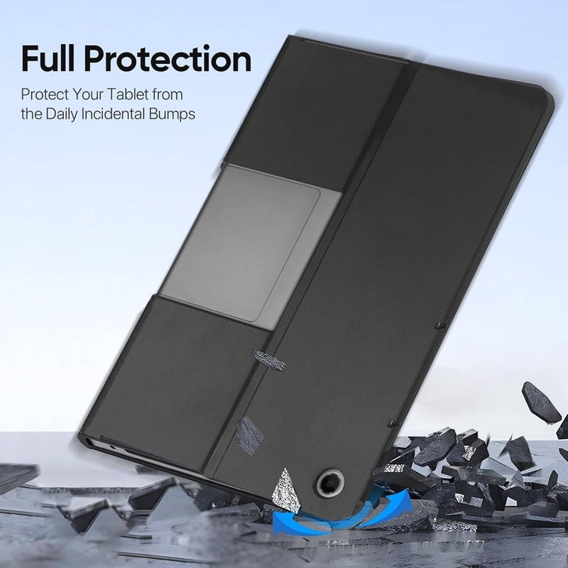 Vurtboly غطاء Vurtboly متوافق مع Lenovo Tab Plus 11.5 بوصة 2024، حامل ثلاثي الطيات مع وظيفة السكون/الاستيقاظ التلقائي، غطاء قلاب نحيف واقي متوافق مع Lenovo Tab Plus 11.5 بوصة 2024 (رمادي) - Image 5