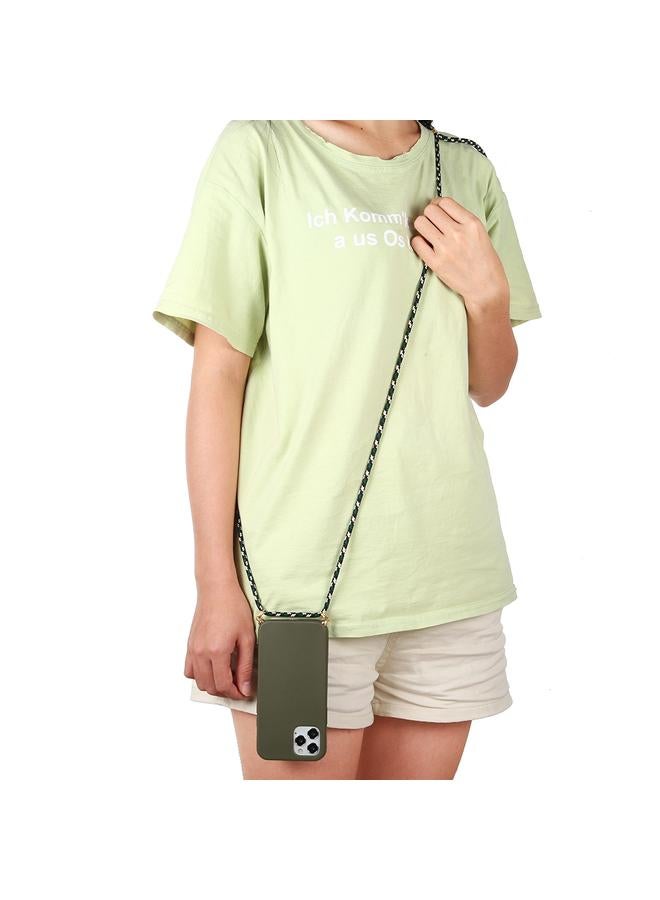 اس-توب جراب لهاتف iPhone 12 Pro Max جراب واقٍ من مادة TPU القمحية مع حبل - Image 5