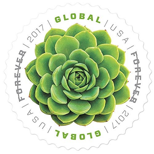 USPS 2017 USPS Global Green Succulent International Forever Stamps Sheet of 10 - Image 2